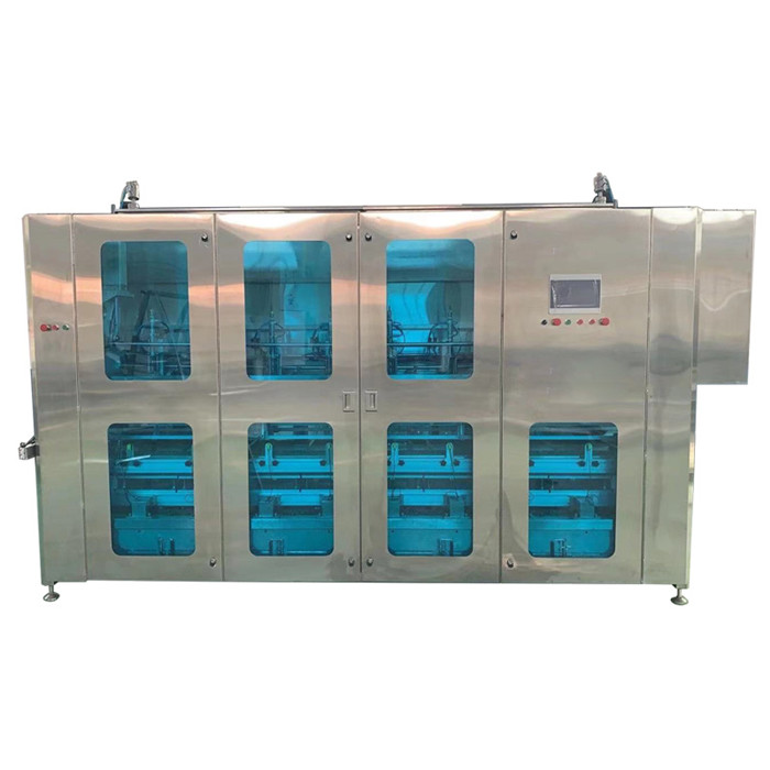 Alta Kapacito Pva Lavotaĵo Akve Solvebla Lavotaĵo Kapsuloj Farantaj Maŝinon Detergent Pods Packing Machine